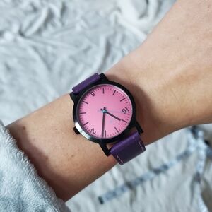 Taki By Tokyobay Women's Pink & Purple Leather Watch